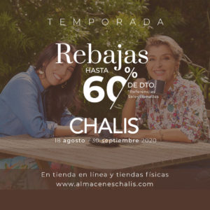 CHALIS HASTA 60% OFF.