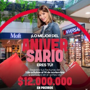 En Octubre y Noviembre, celebramos nuestro aniversario con muchos descuentos…